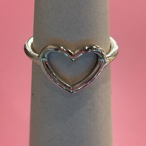 RETIRED Polished Open Heart Ring